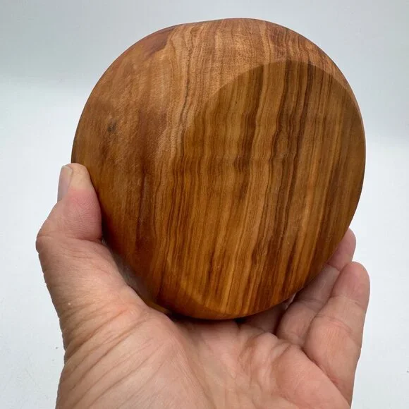 Olive wood  Salt and Pepper Cellar Box kitchen must have natural - Picture 6 of 11